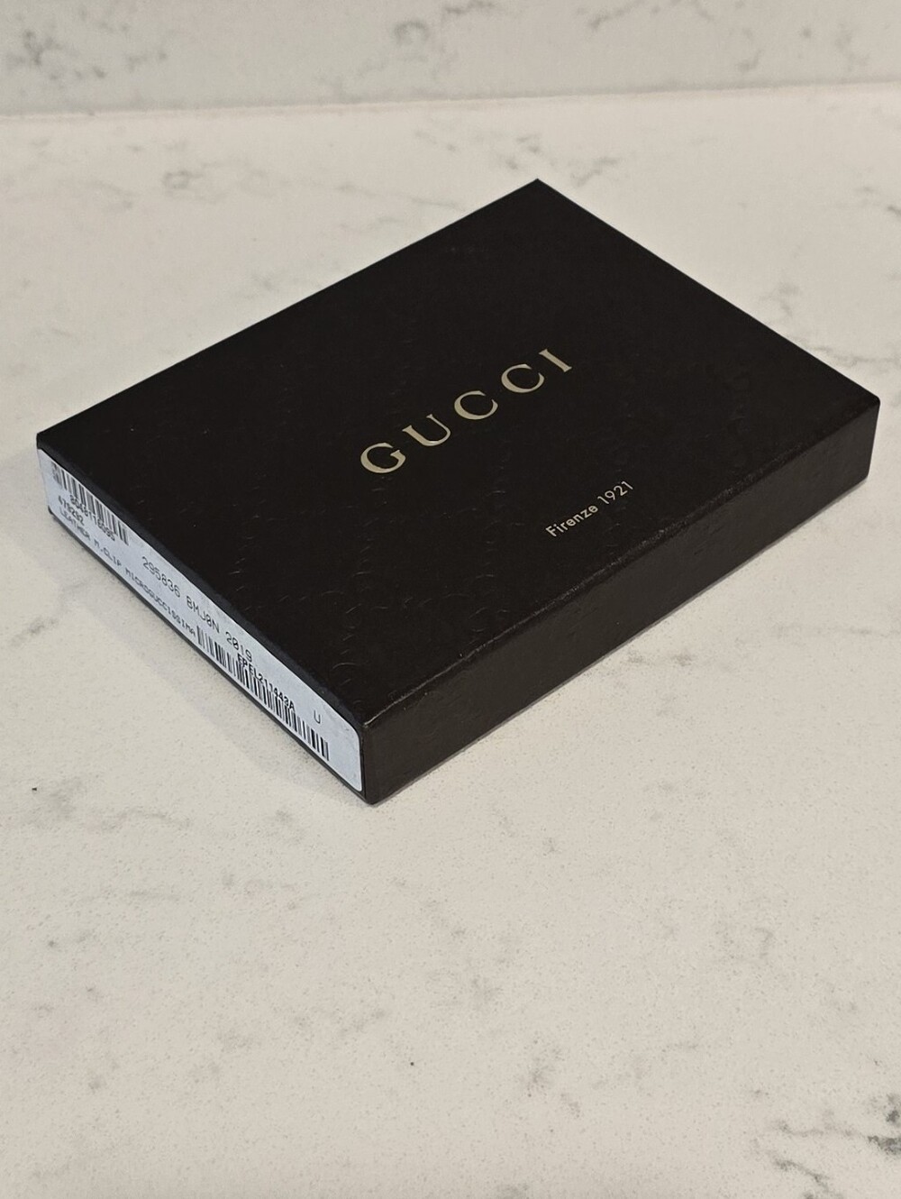Authentic Gucci Gift Box & Tag Empty  5.5 x 4 x 0.875 - Picture 2 of 7